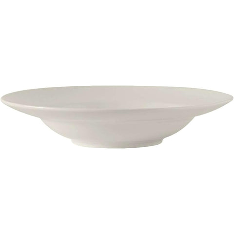 Tuxton China AMU-062 Modena AlumaTux Pearl White Rim Soup Bowl, 10-1/2 oz.