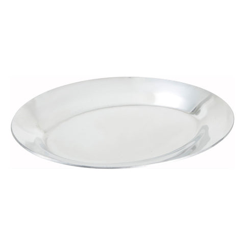 Winco APL-11 11" Oval Aluminum Sizzle Platter