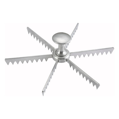 Winco APM-06 6 Cut Aluminum Pie/Cake Marker