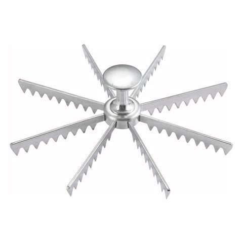Winco APM-08 8-Cut Cast Aluminum Pie and Cake Marker