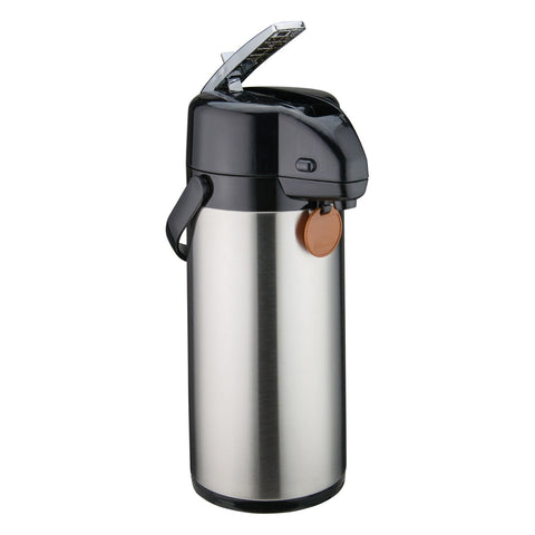 Winco APSK-725 Stainless Steel Lined Airpot, Lever Top, 2.5 Liter