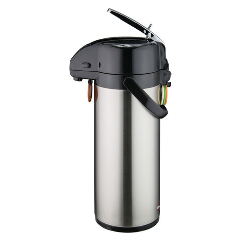 Winco APSK-730 3-Liter Lever Top Stainless Steel Lined Airpot
