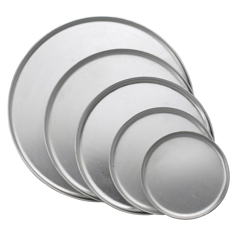 Winco APZC-14 14" Round Coupe Aluminum Pizza Pan
