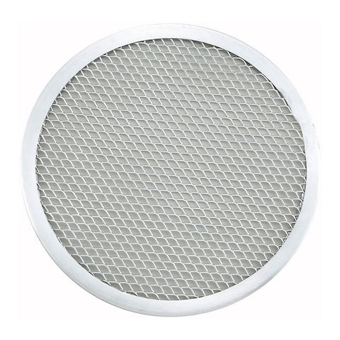 Winco APZS-11 11" Aluminum Seamless Pizza Screen