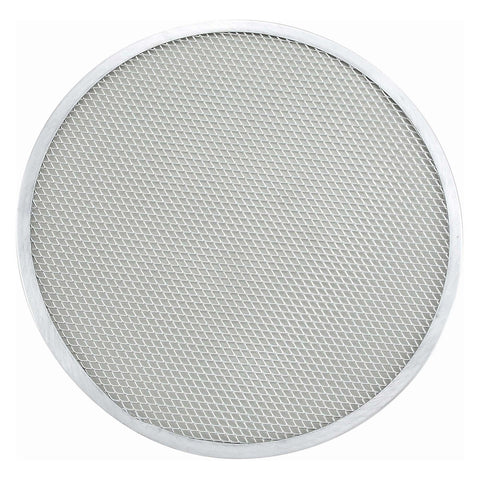 Winco APZS-15 15" Round Seamless Aluminum Pizza Screen
