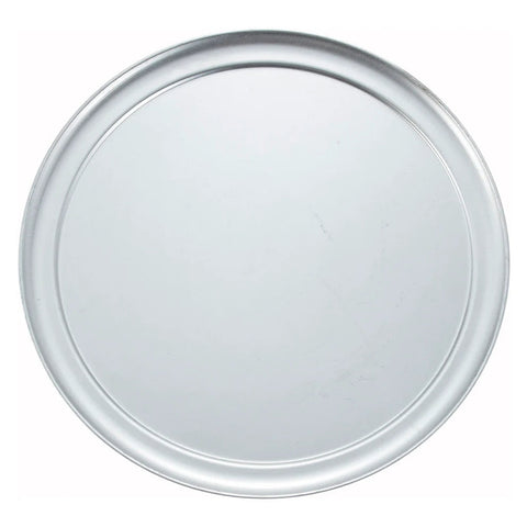 Winco APZT-10 10" Aluminum Wide Rim Pizza Tray