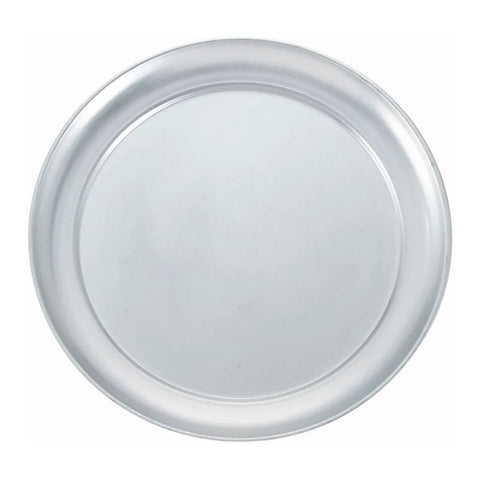 Winco APZT-10 10" Aluminum Wide Rim Pizza Tray
