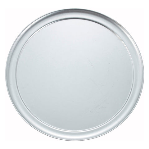 Winco APZT-14 14" Aluminum Wide-Rim Pizza Pan