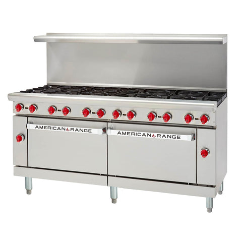 American Range AR-12-CC 72 inch 12-Burner Gas Range with Double Convection Ovens