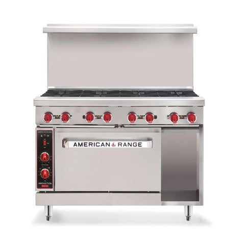 American Range AR-48G-126L-SBR 48 in Gas Range with Griddle, Standard Oven and Storage Base (LP)