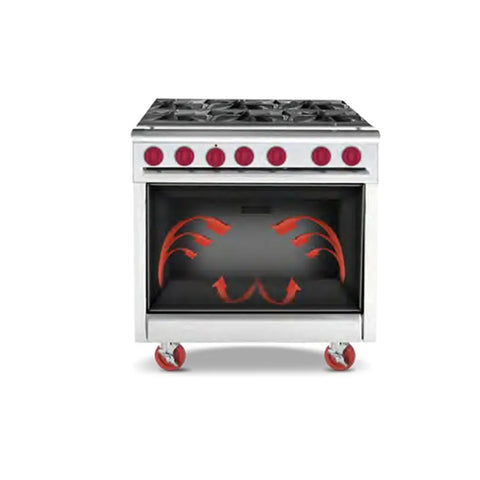 American Range AR-48G-4B 72 inch Gas Restaurant Range with 48 inch Griddle, 4 Open Burners and 2 Standard Ovens
