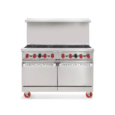 American Range AR-48G 48 Inch Space Saver Gas Range with 48 Inch Griddle and (2) Ovens