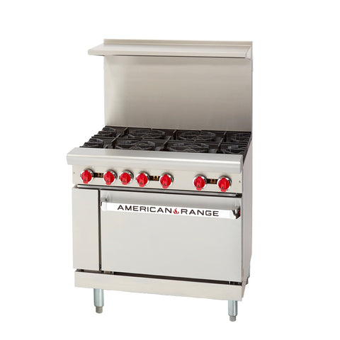 American Range AR-6 NG 36 in 6-Burner Gas Range with Standard Oven (Natural Gas)