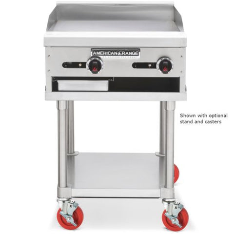 American Range ARMG-24 24 in Countertop Gas Griddle with Manual Controls