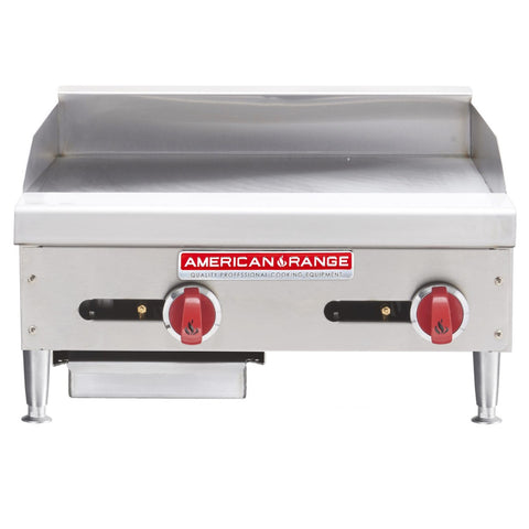 American Range ARMG-24 24 in Countertop Gas Griddle with Manual Controls