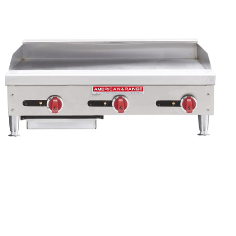 American Range ARMG-36 LP 36 inch Countertop Gas Griddle, Manual Controls, LP