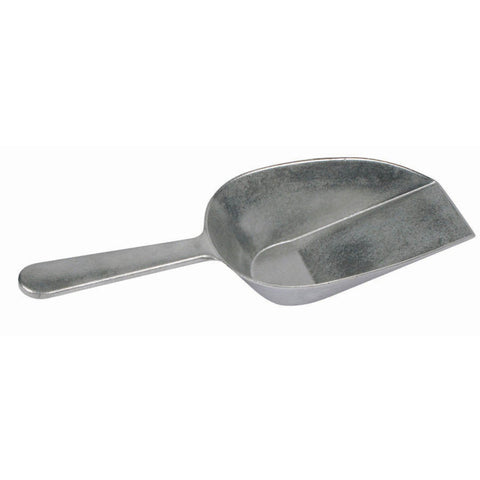 Winco ASFB-16 16 oz Aluminum Flat Bottom Scoop