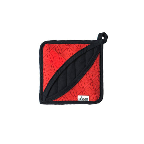 Lodge ASFPH41 Silicone and Fabric Pot Holder with Pocket, 6.5 in.