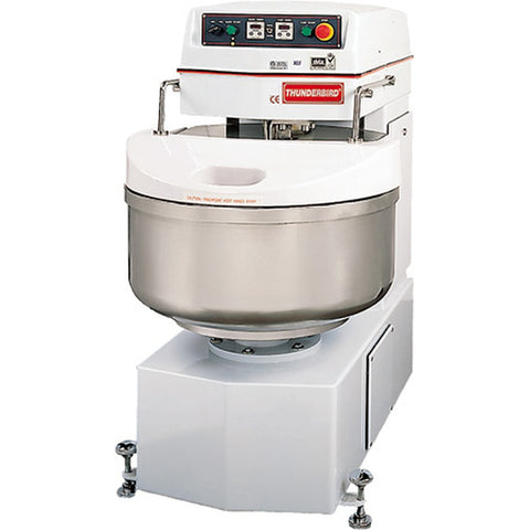 Thunderbird Food Machinery ASP-160 Spiral Dough Mixer with Revolving Bowl and Plastic Cover