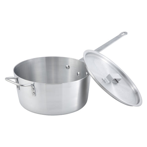 Winco ASP-7 Tapered Aluminum Sauce Pan, 7 Quart