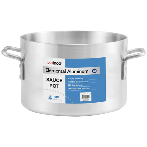 Winco ASSP-26 Elemental Aluminum 26 Quart Sauce Pot