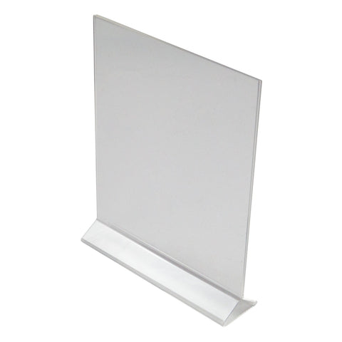 Winco ATCH-811 Double-Sided Clear Acrylic Menu Stand, 8" x 11"