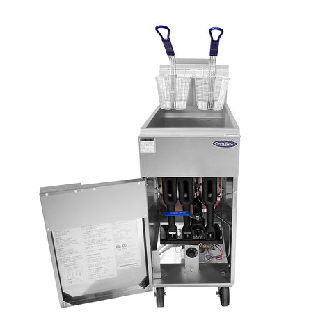 Atosa USA, Inc. ATFS-35ES-NG 35 lb Floor Model Natural Gas Deep Fryer