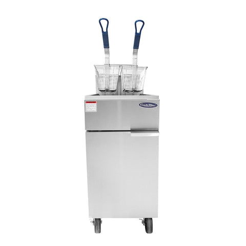 Atosa USA, Inc. ATFS-35ES-NG 35 lb Floor Model Natural Gas Deep Fryer