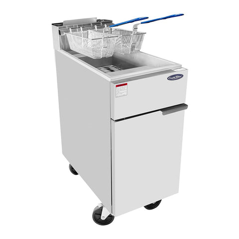 Atosa USA, Inc. ATFS-40-LP 40 lb LP Gas Floor Deep Fryer
