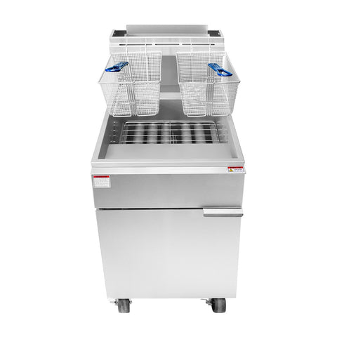 Atosa USA, Inc. ATFS-75-NG 75 lb Natural Gas Floor Deep Fryer