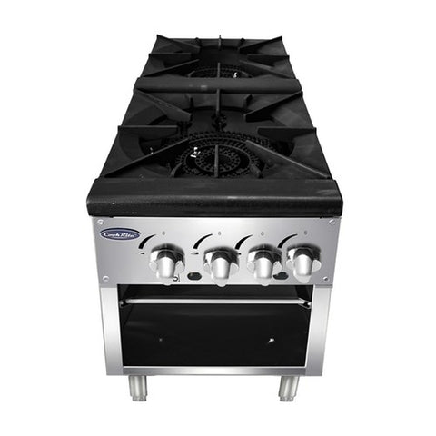Atosa USA, Inc. ATSP-18-2 Double Stock Pot Stove, 2 Burner, 160,000 BTU