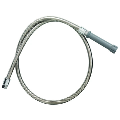 T&S Brass B-0044-H 44" Flexible Stainless Steel Pre-Rinse Hose with Gray Handle