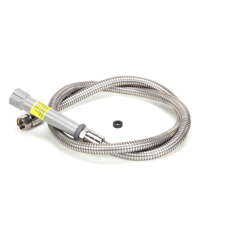 T&S Brass B-0056-H 56" Flexible Stainless Steel Hose with Gray Handle