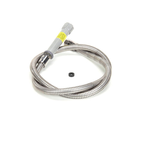T&S Brass B-0056-H 56" Flexible Stainless Steel Hose with Gray Handle