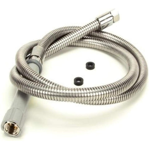 T&S Brass B-0068-H 68" Flexible Stainless Steel Pre-Rinse Hose with Gray Handle