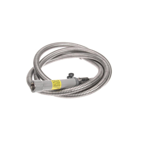 T&S Brass B-0096-H 96-Inch Flexible Stainless Steel Hose with Gray Handle