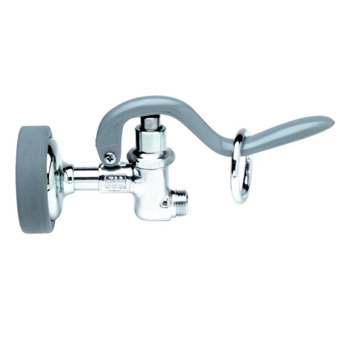 T&S Brass B-0107 Pre-Rinse Spray Valve with Gray Rubber Bumper and DOE Spray Face, 1.15 GPM
