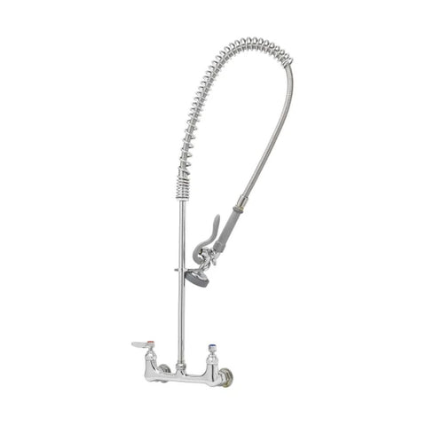 T&S Brass B-0133 EasyInstall Pre-Rinse Unit, Wall Mount, 8 inch Centers