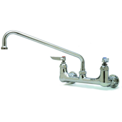 T&S Brass B-0231-CR 8" Wall Mount Faucet with 12" Swing Nozzle, Chrome