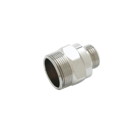 T&S Brass B-0412 Rigid-to-Swivel Adapter, Polished Chrome-Plated Brass