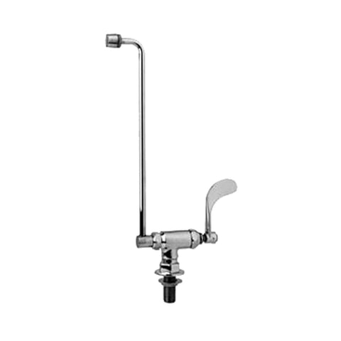 T&S Brass B-0578-01 Wall Mount Wok Wand Range Faucet with 13" Swing Nozzle and 4" Wrist Handle