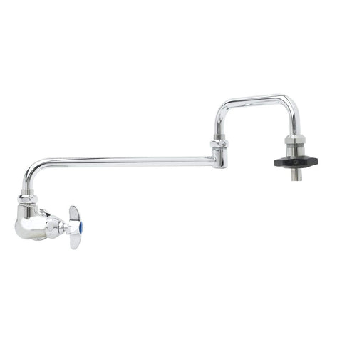 T&S Brass B-0592 Wall Mount Pot Filler with 18" Double Joint Nozzle