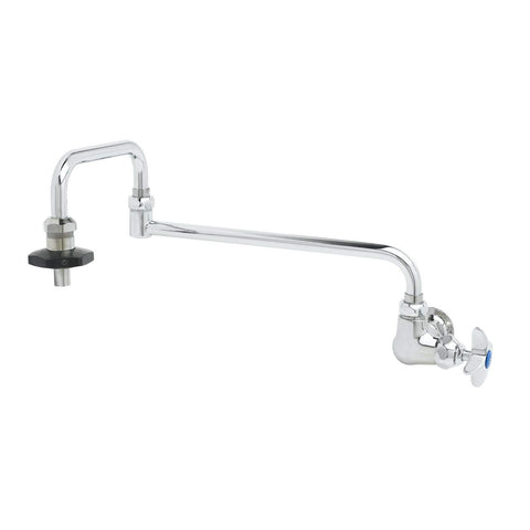 T&S Brass B-0592 Wall Mount Pot Filler with 18" Double Joint Nozzle