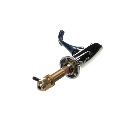 T&S Brass B-1202 Wall Mounted Push Back Glass Filler with Extended Nipple and Adjustable Flange
