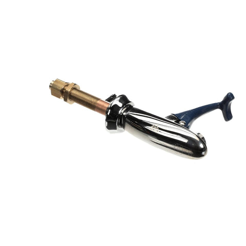 T&S Brass B-1202 Wall Mounted Push Back Glass Filler with Extended Nipple and Adjustable Flange