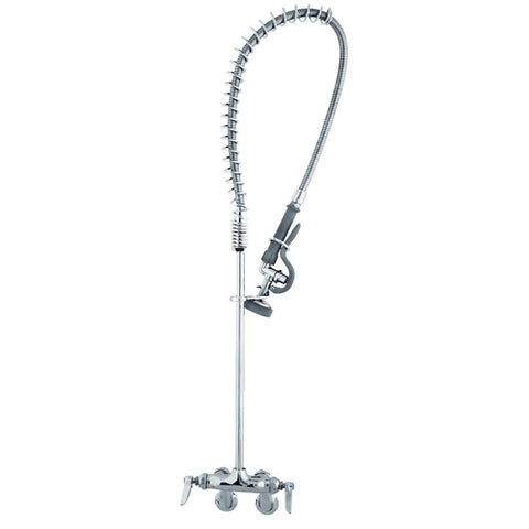 T&S Brass B-2261-B Pre-Rinse Unit, Spring Action, Wall Mount with Adjustable Centers