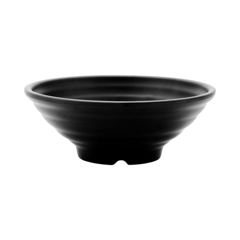 G.E.T. Enterprises B-247-BK Nara 22 oz. Black Matte Melamine Bowl