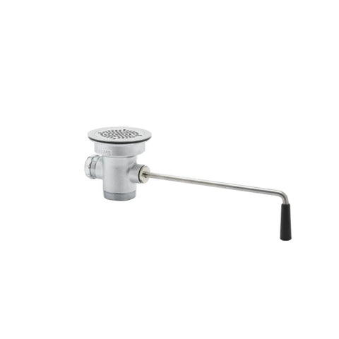 T&S Brass B-3952 Waste Drain Valve with Twist Handle, 3-1/2" Sink Opening