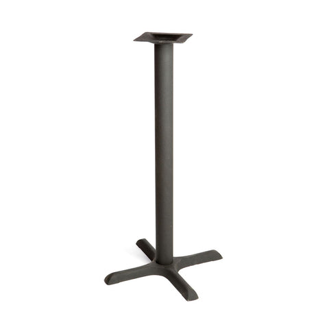 Oak Street Manufacturing B22-BAR Bar Height Cross Table Base, Stamped Steel, 22" x 22" x 40-3/4"