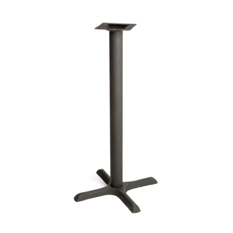 Oak Street Manufacturing B22-BAR Bar Height Cross Table Base, Stamped Steel, 22" x 22" x 40-3/4"